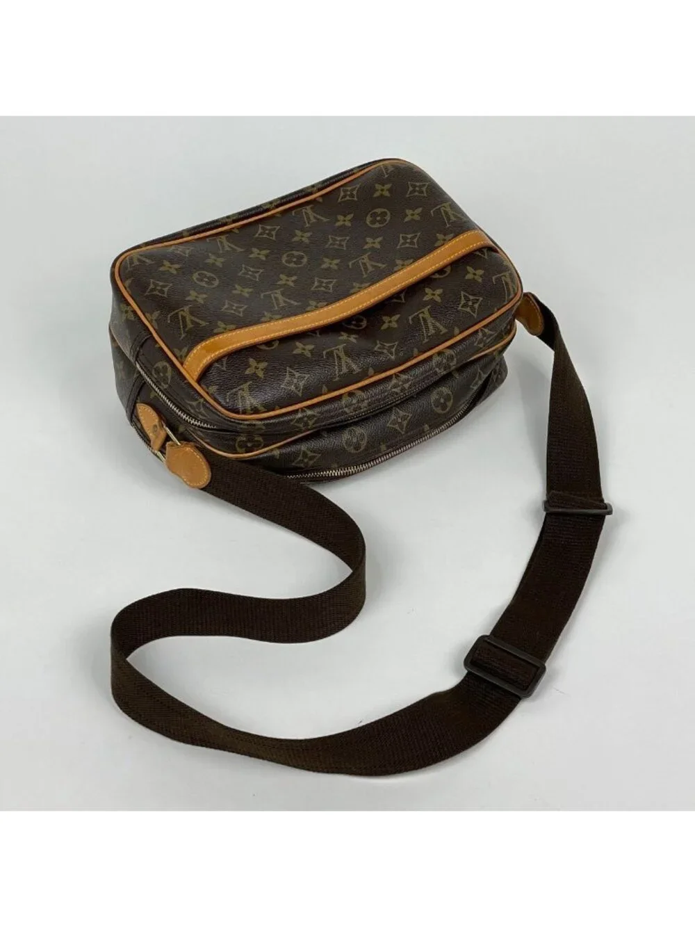 Louis Vuitton Reporter PM Shoulder Bag Crossbody Monogram Brown